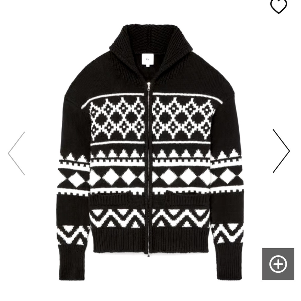 G. LABEL BY GOOP IRENE FAIR ISLE CARDIGAN